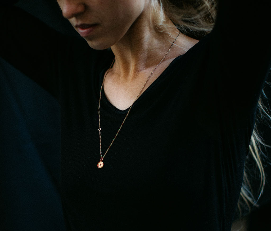 chain mini windrose gold
