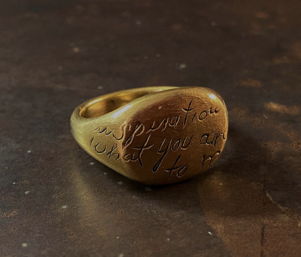 signet ring inspiration gold