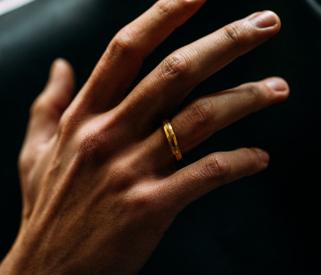 ring classic round edges gold