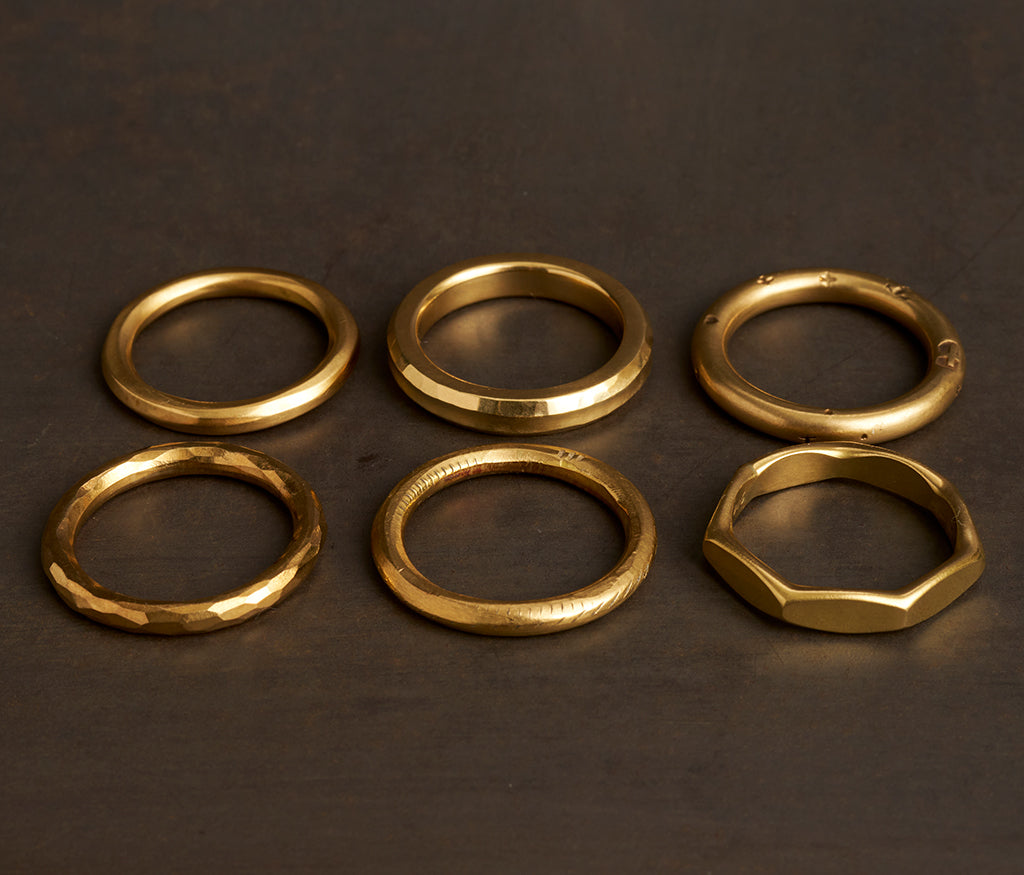 ring classic round edges gold