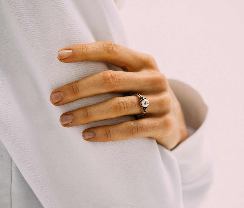 ring symbol pearl