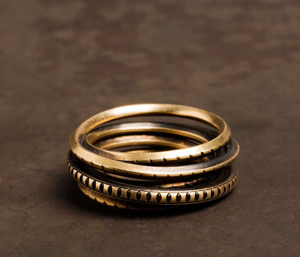 ring wound trace gold