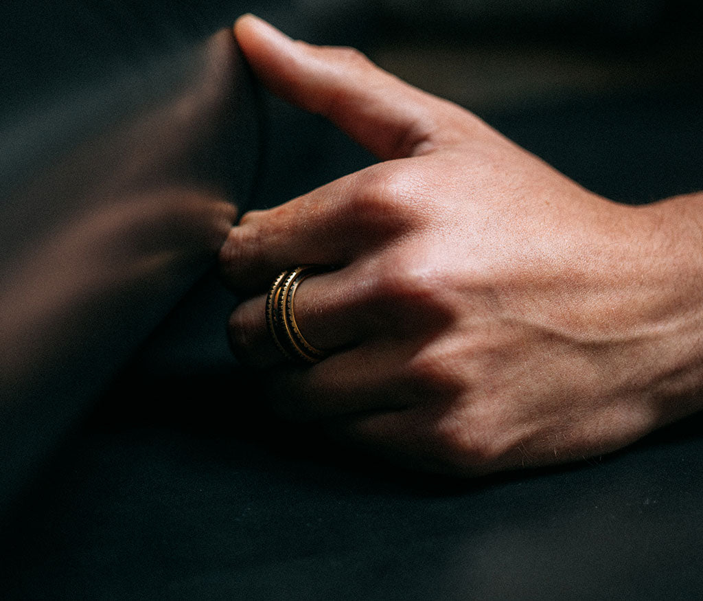 ring wound trace gold