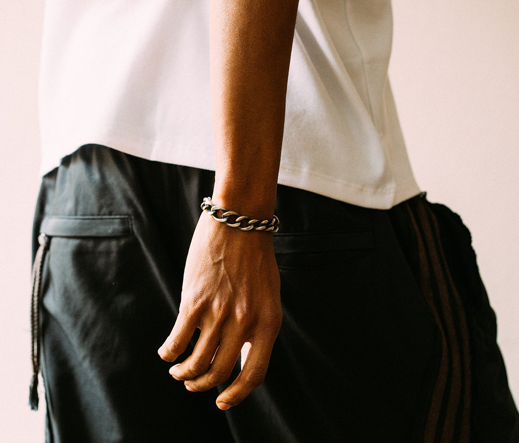 bracelet long links wave