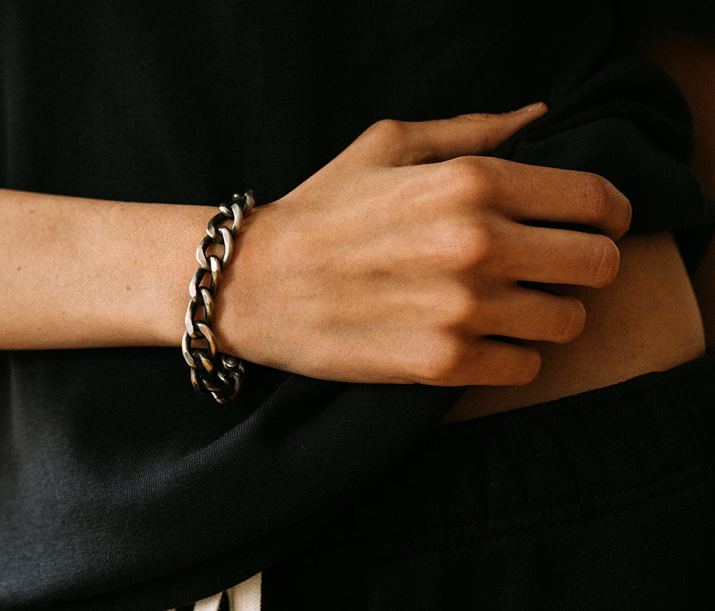 bracelet long links wave