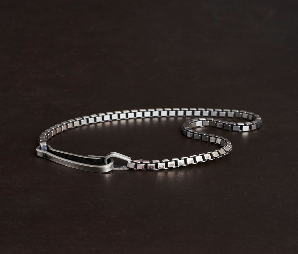 bracelet snaplink fine box chain