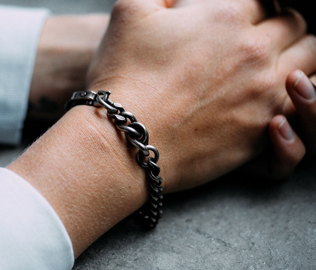 bracelet fine curb chain