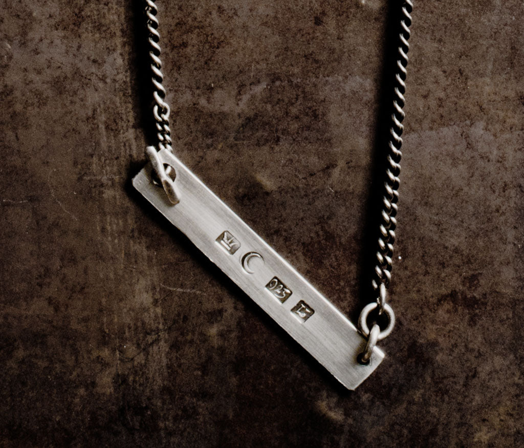 necklace name plate
