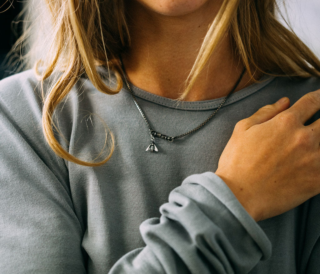 necklace symbol bee