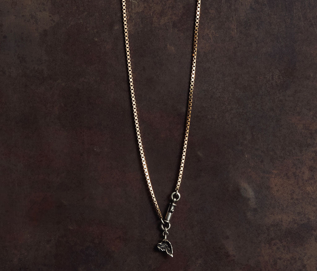 necklace symbol eagle wing silvergold