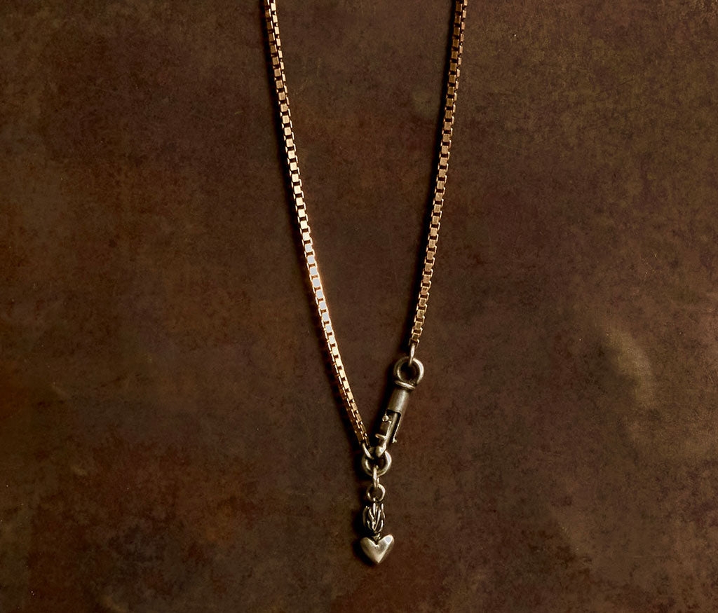 necklace symbol heart silvergold