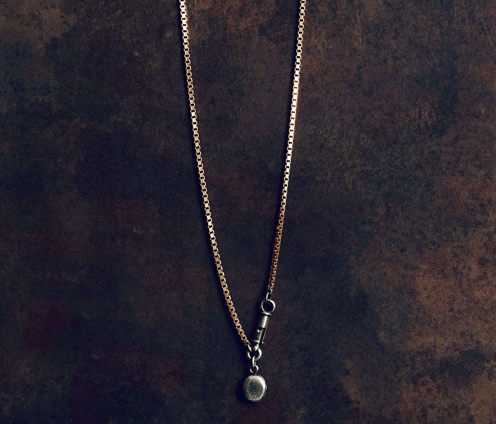 necklace symbol medallion silvergold