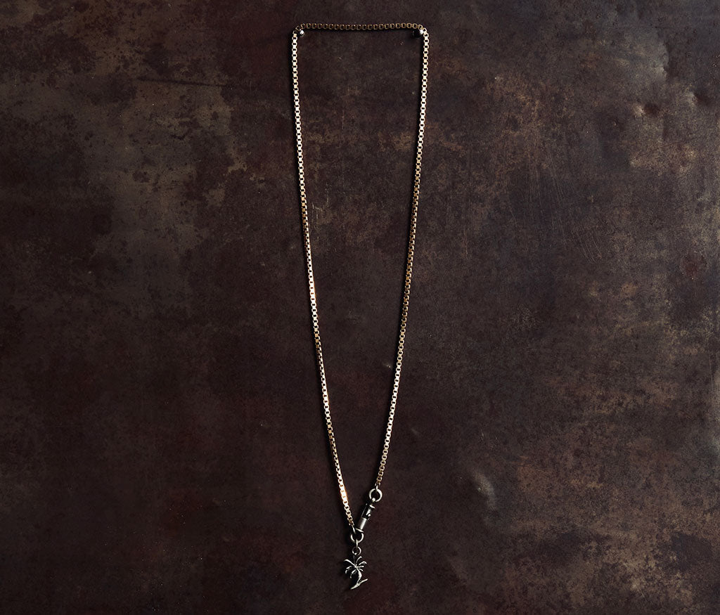 necklace symbol palm silvergold