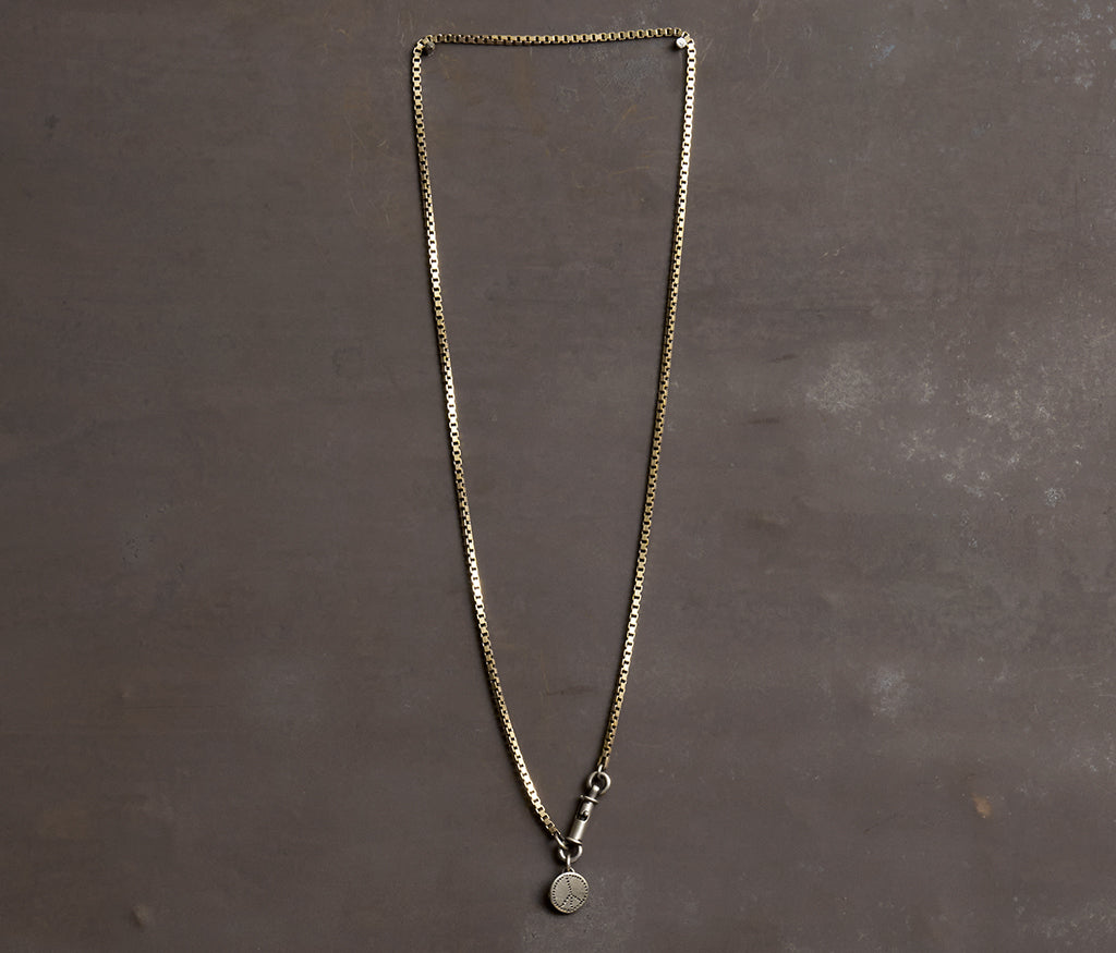 necklace symbol peace silvergold