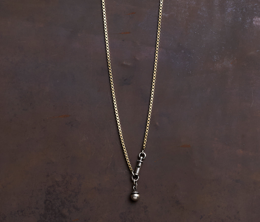 necklace symbol pearl silvergold