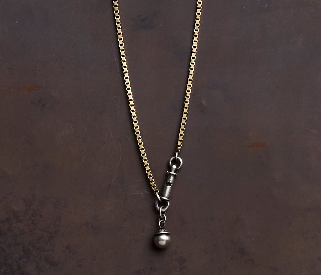 necklace symbol pearl silvergold