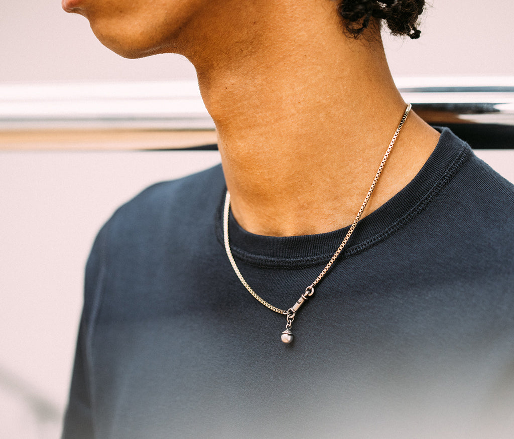 necklace symbol pearl silvergold