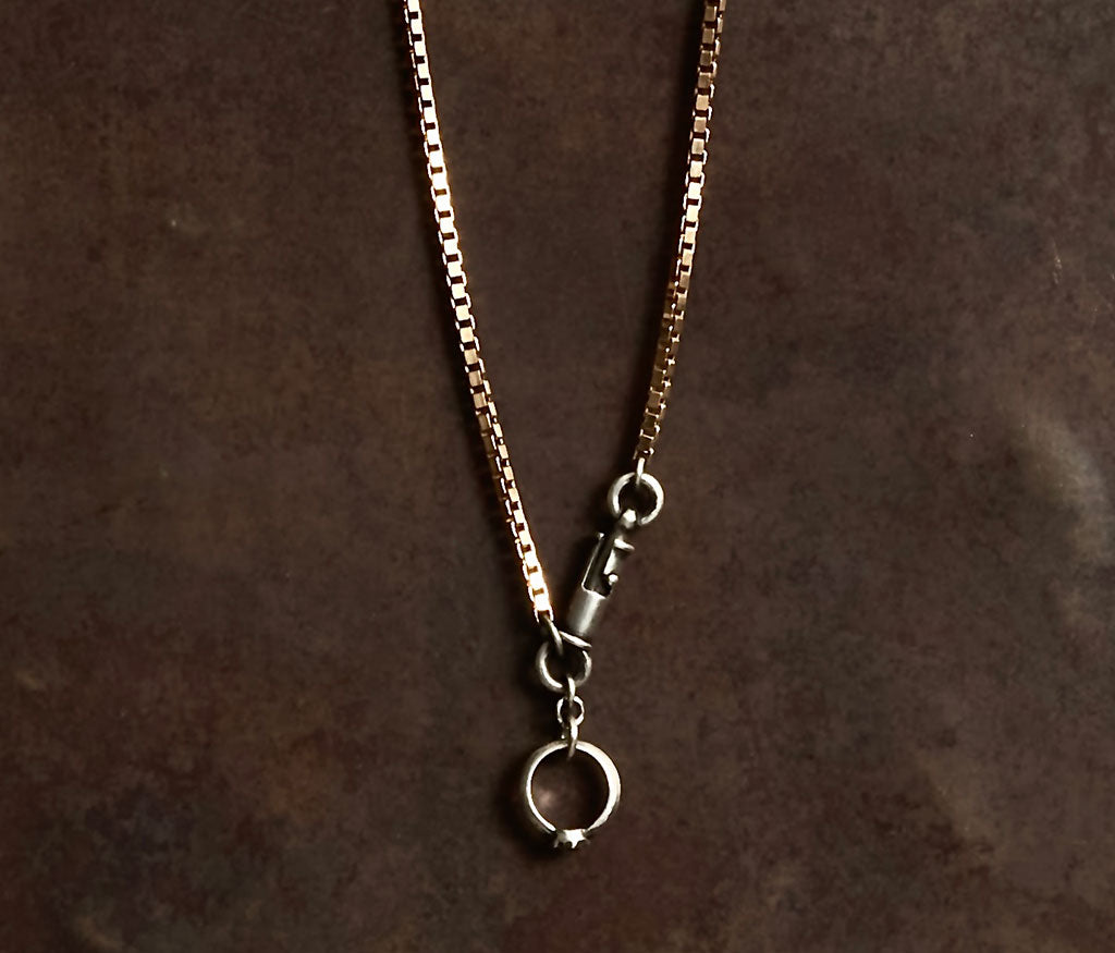 necklace symbol ring silvergold