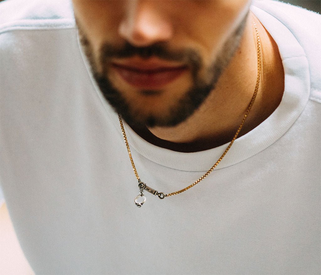necklace symbol ring silvergold