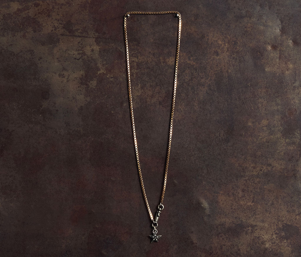 necklace symbol star silvergold