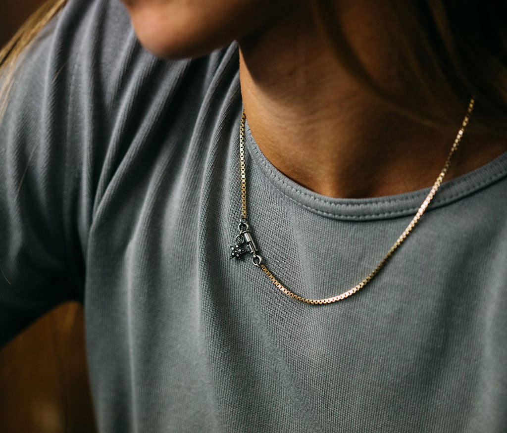 necklace symbol star silvergold
