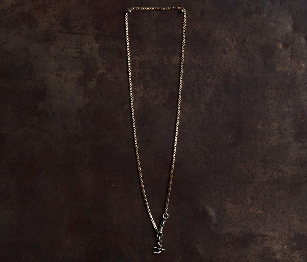 necklace symbol swallow silvergold