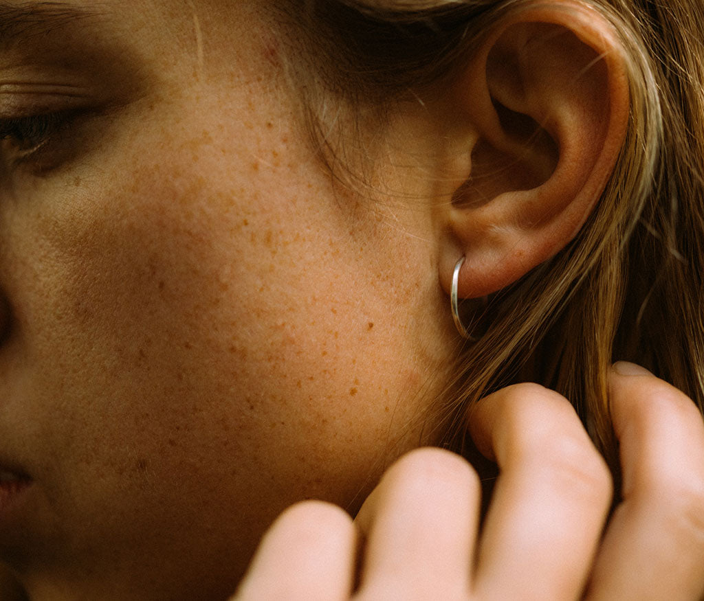 hoop earrings super fine