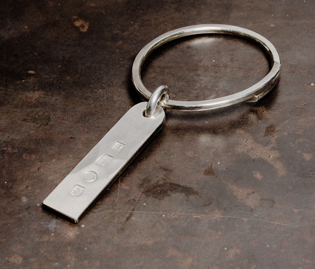 key ring name plate