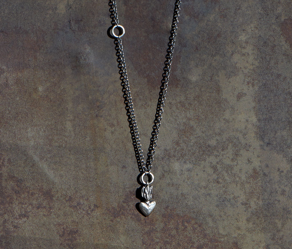 chain mini heart