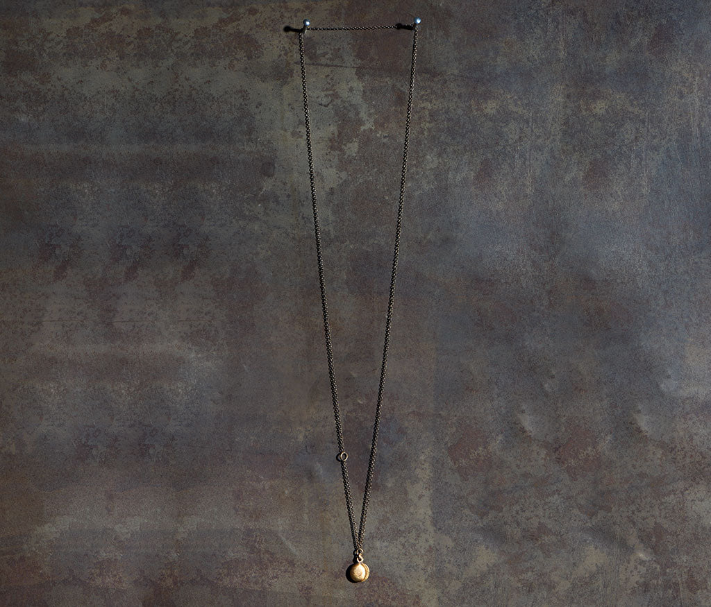 chain mini medallion gold