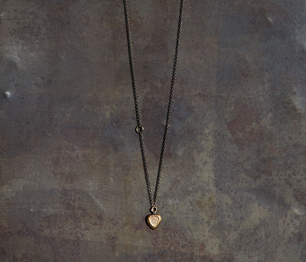 chain mini thank you gold