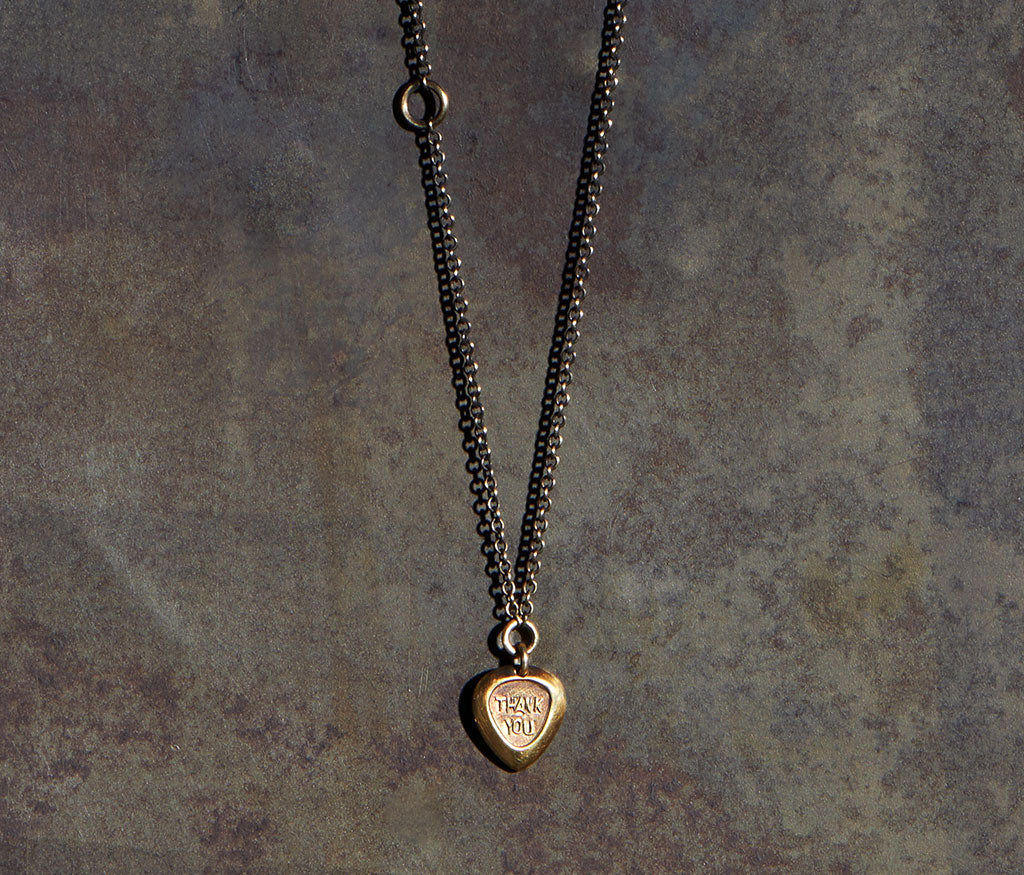 chain mini thank you gold