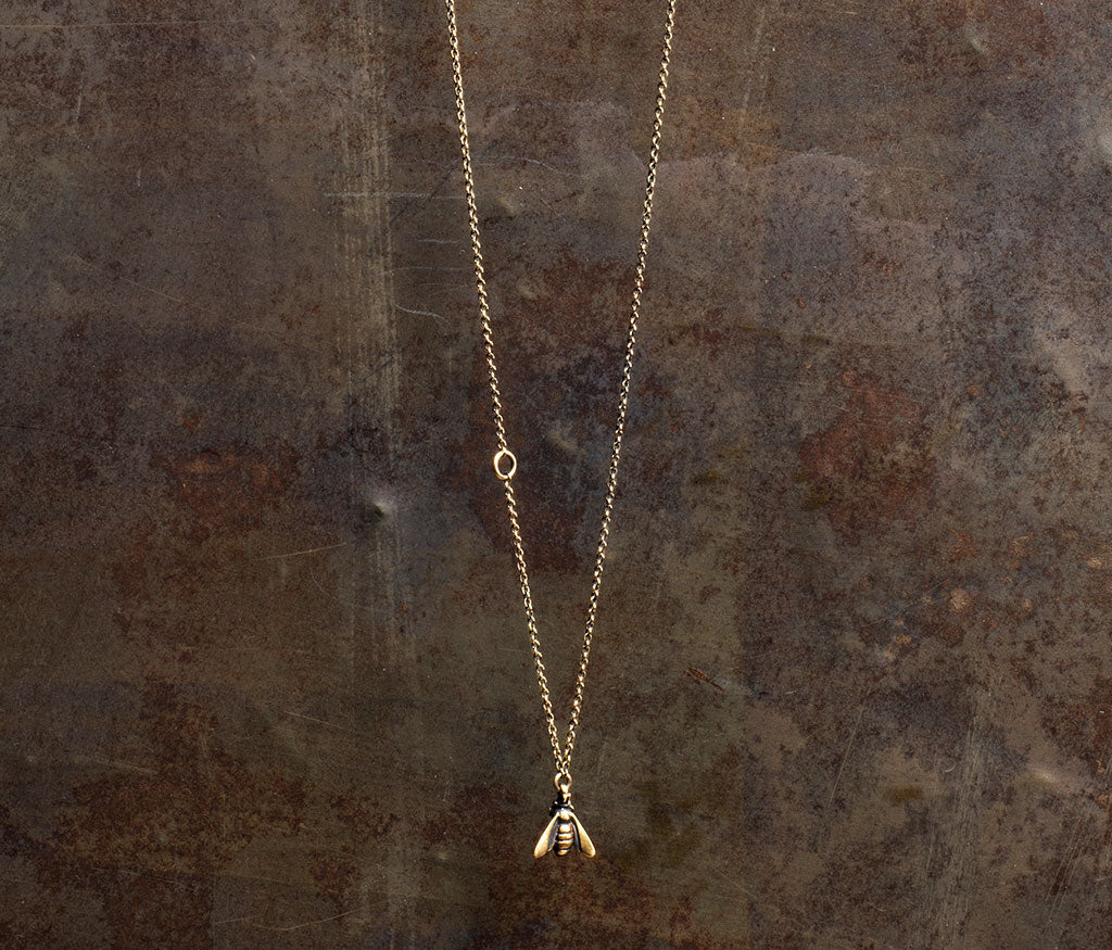 chain mini bee gold