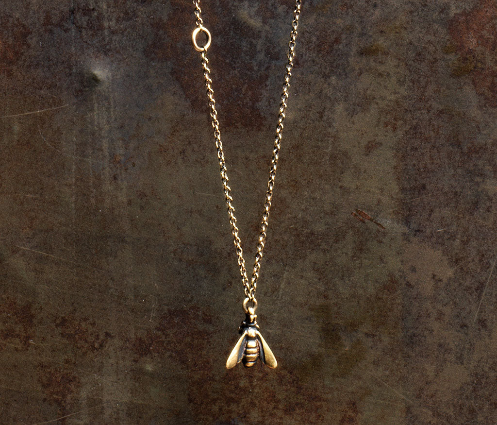 chain mini bee gold