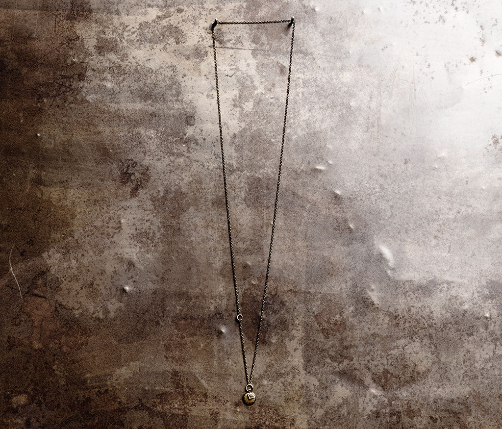 chain mini clock gold