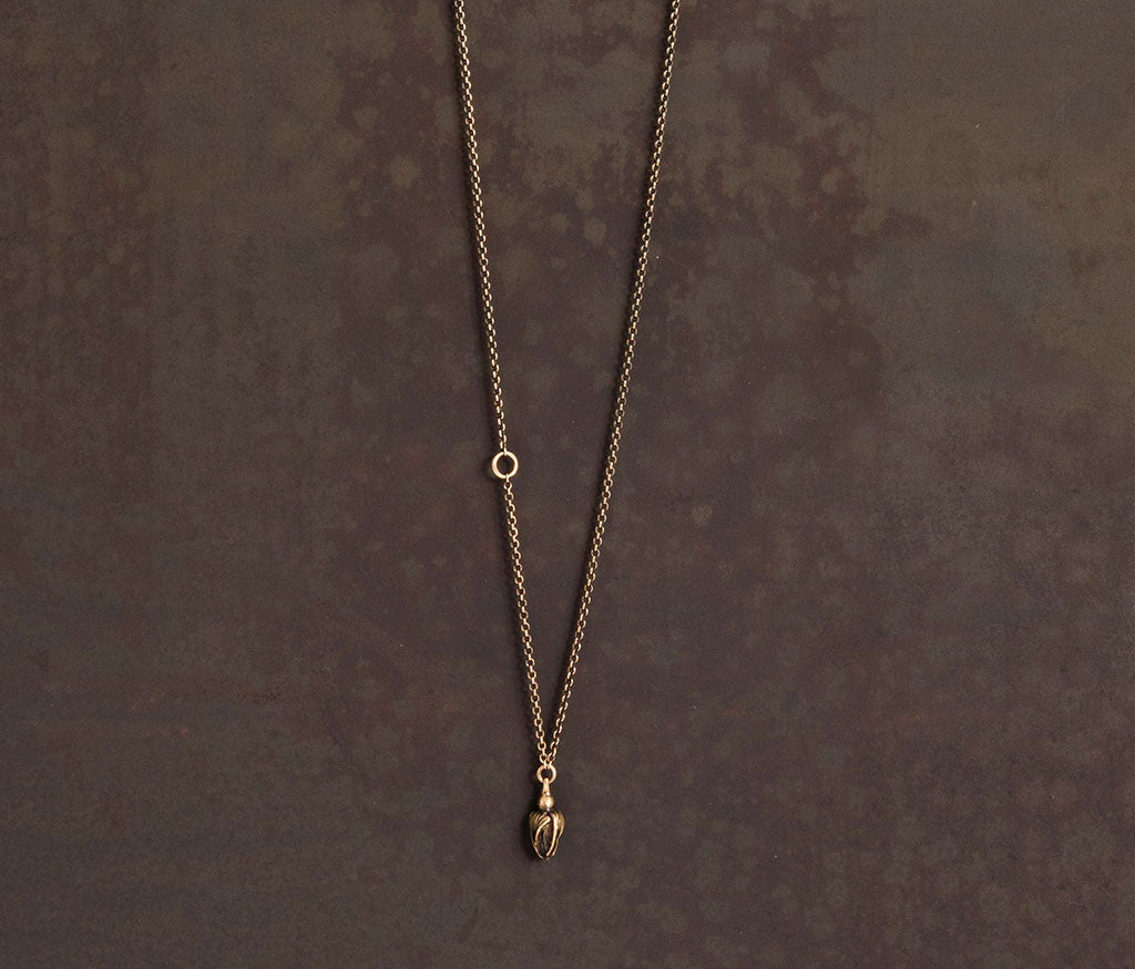 chain mini rosebud gold