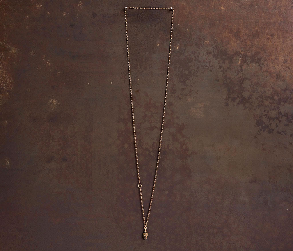 chain mini rosebud gold