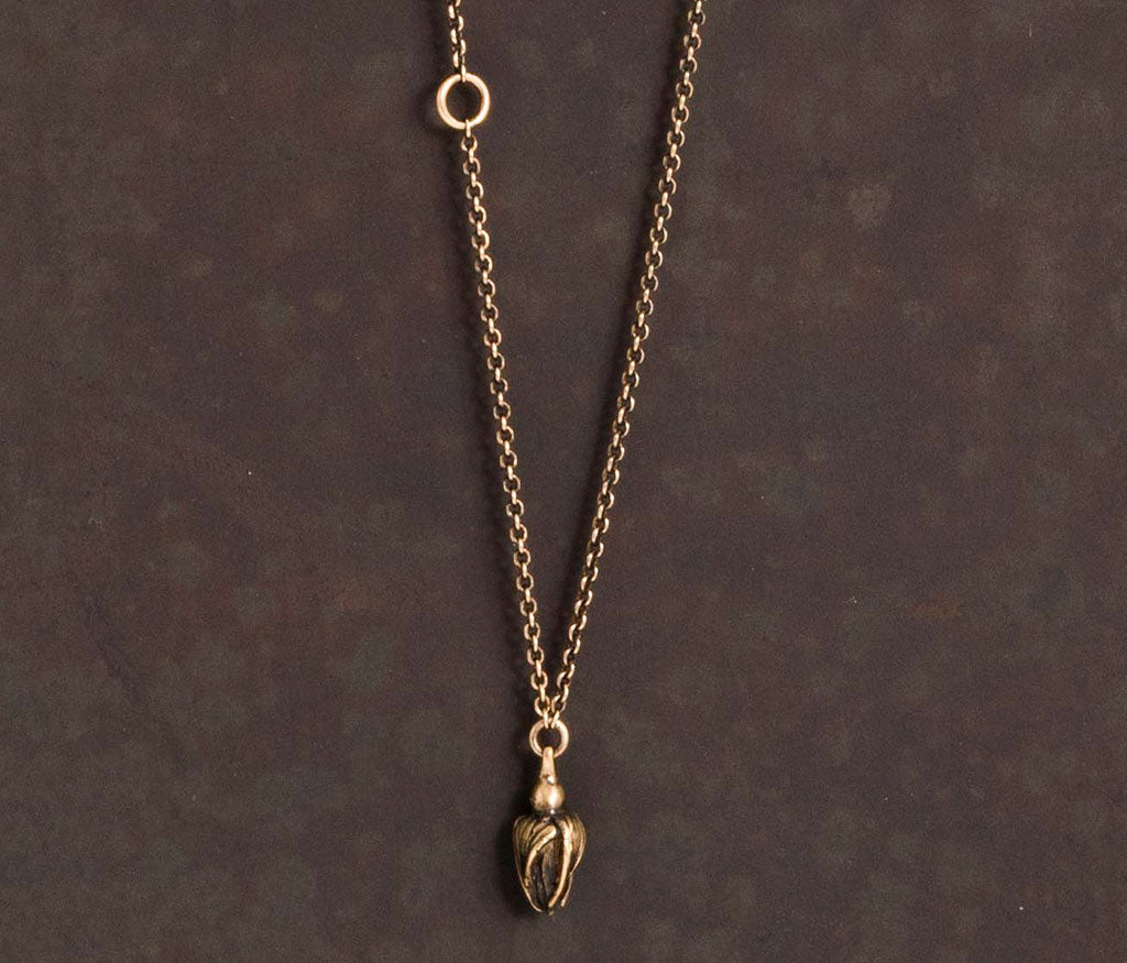 chain mini rosebud gold