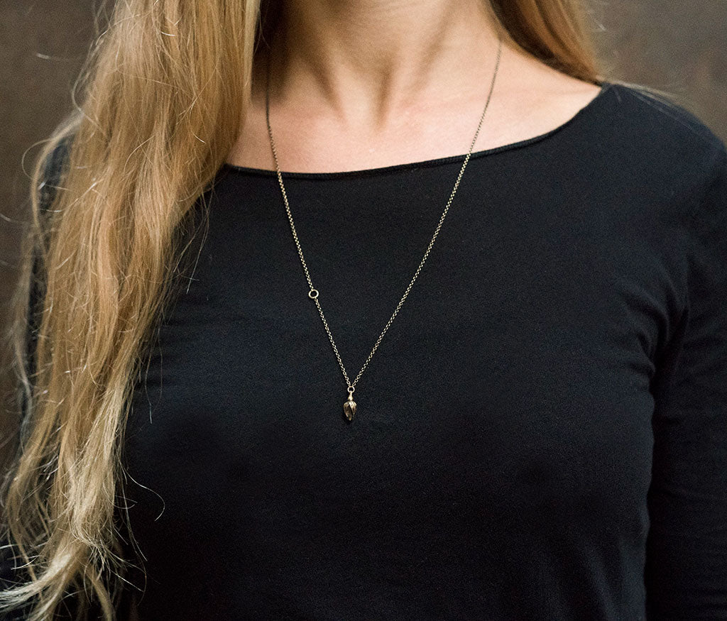 chain mini rosebud gold