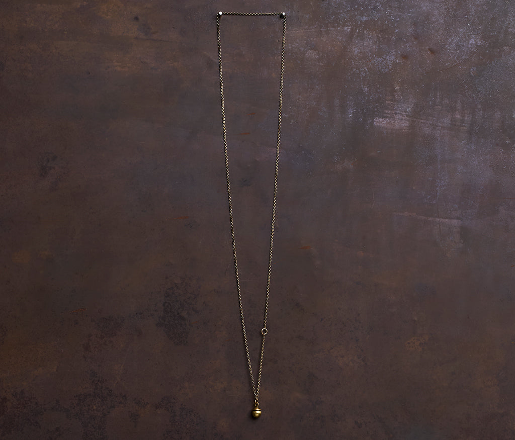 chain mini pearl gold