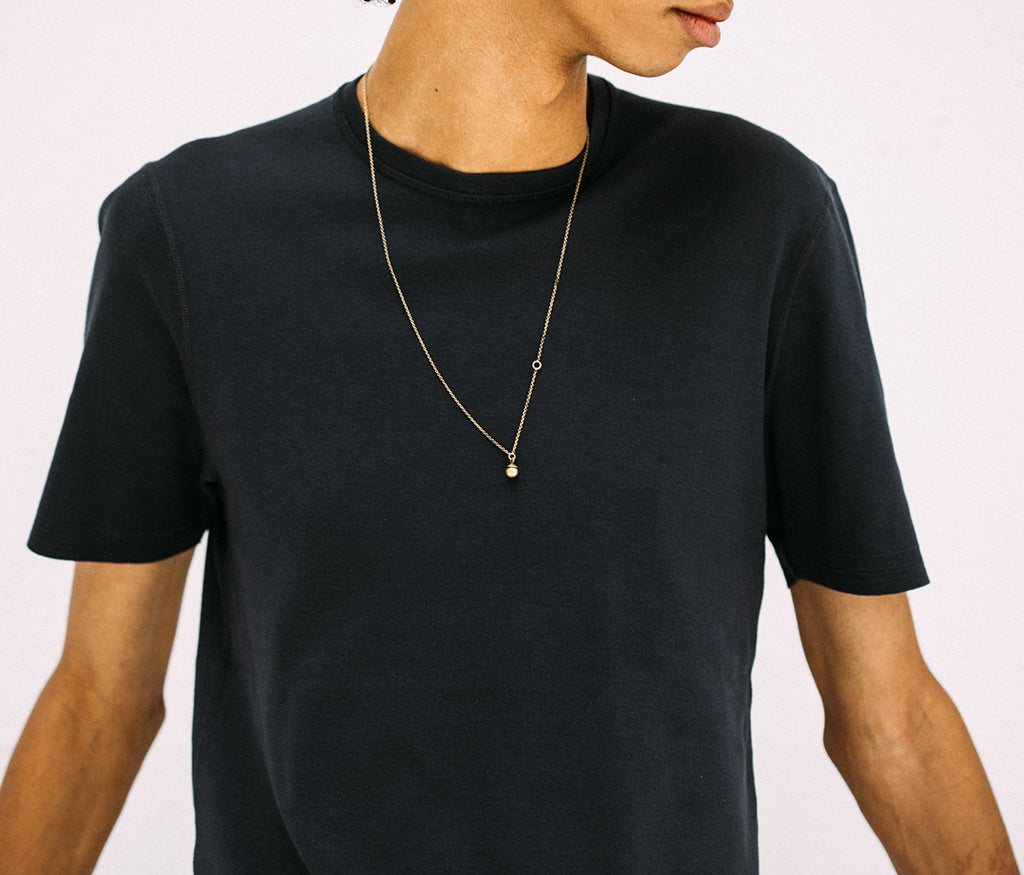 chain mini pearl gold