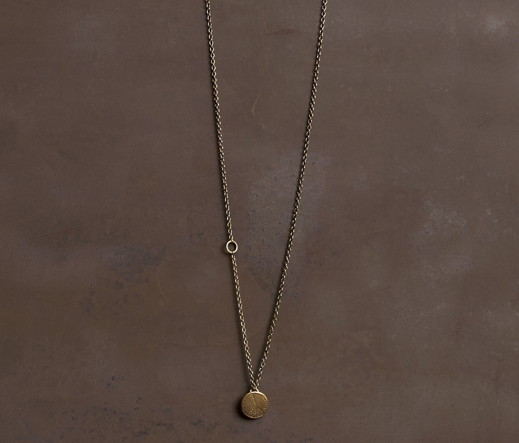 chain mini peace gold