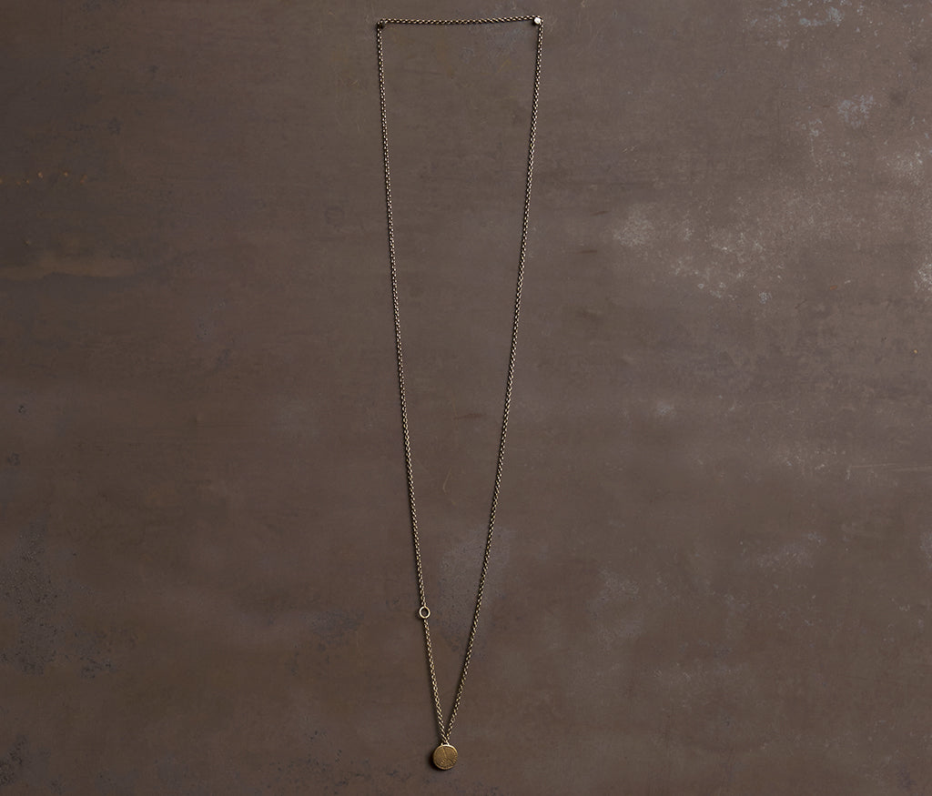 chain mini peace gold