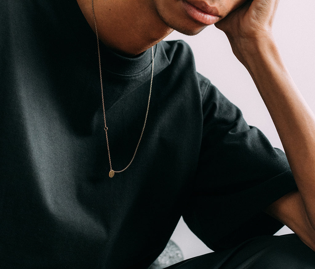 chain mini peace gold