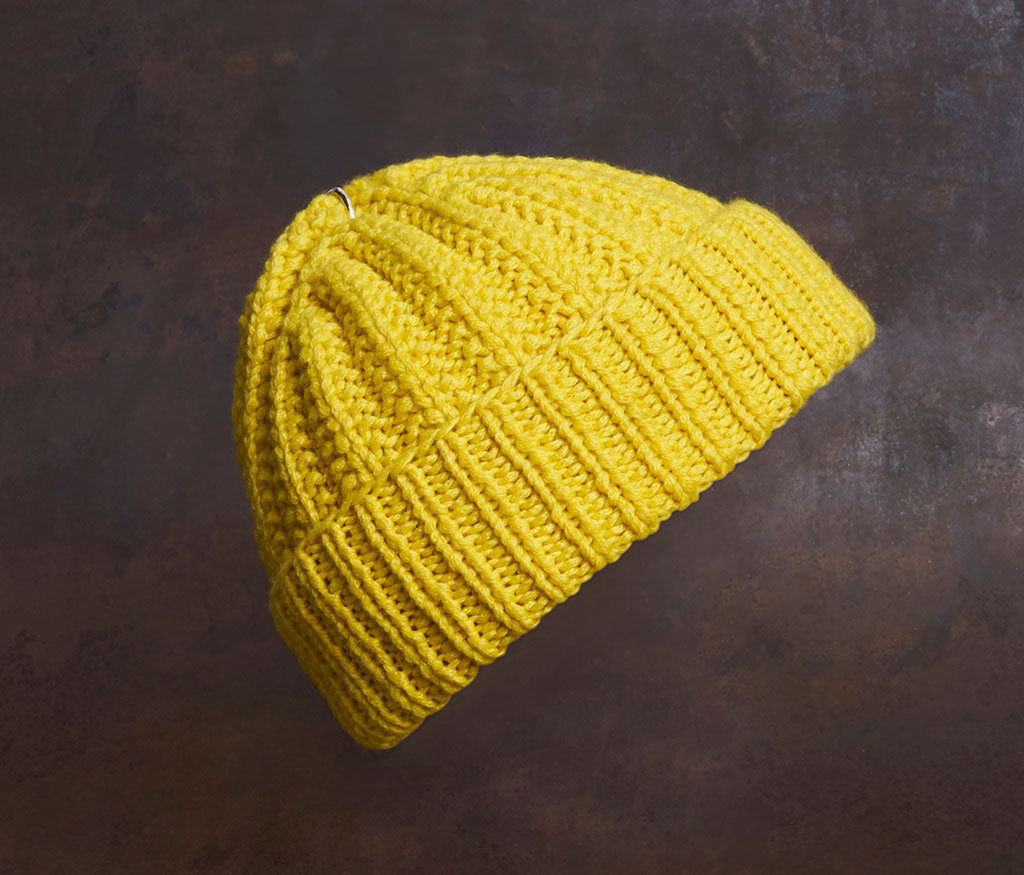 cap sailor - ring hammered lemon