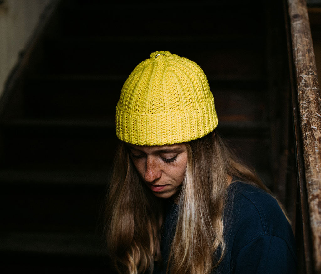 cap sailor - ring hammered lemon