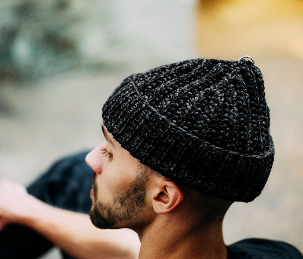 cap sailor - ring hammered mel.slate