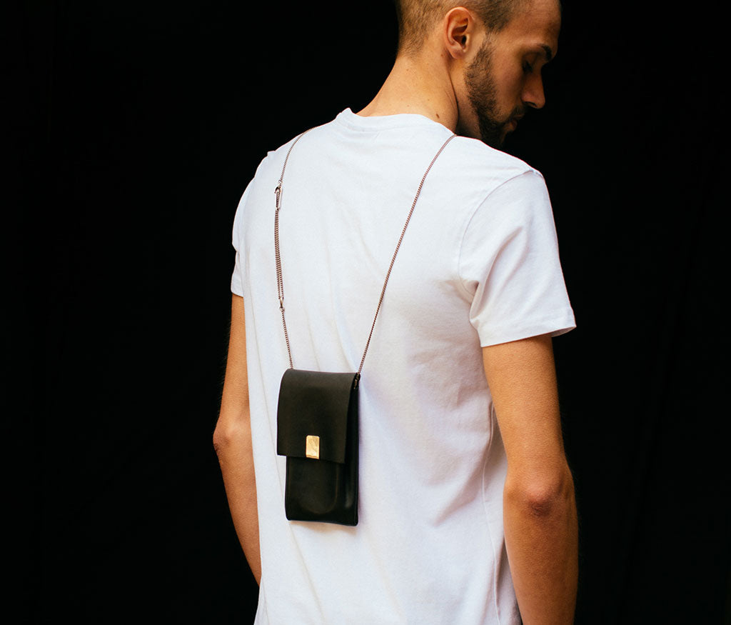 phone purse hammered