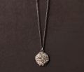 necklace medallion rosebud