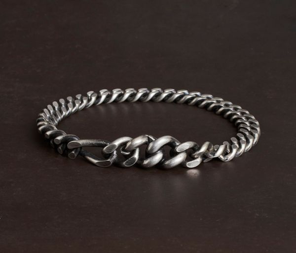 bracelet long link flat